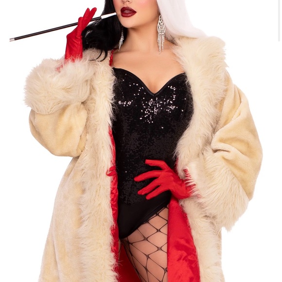 Disney Jackets & Blazers - Disney’s Cruella de Vil Faux Fur Cloak
